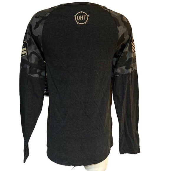 Colosseum OHT LSU Tigers Camo Womens Medium Military Appreciation T-shirt LS New - Picture 5 of 6